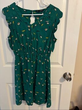 41 Hawthorn Teal Floral Mini Dress